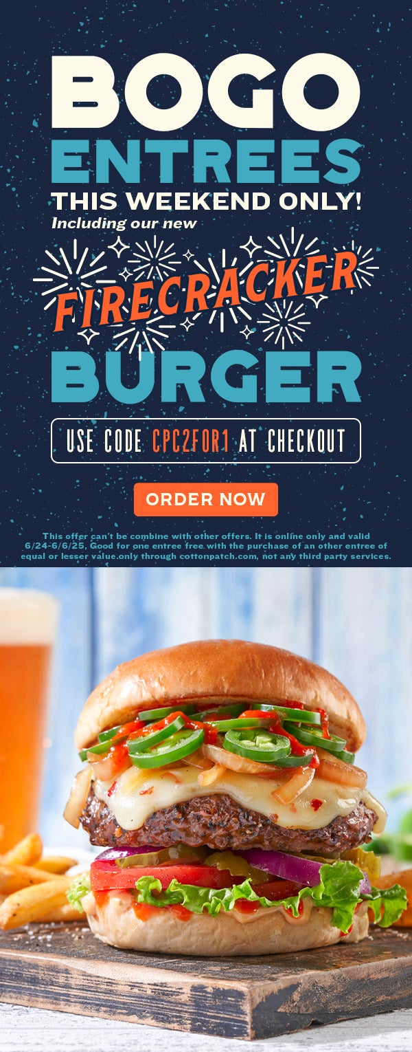 A Special Thank You! Cotton Patch Cafe