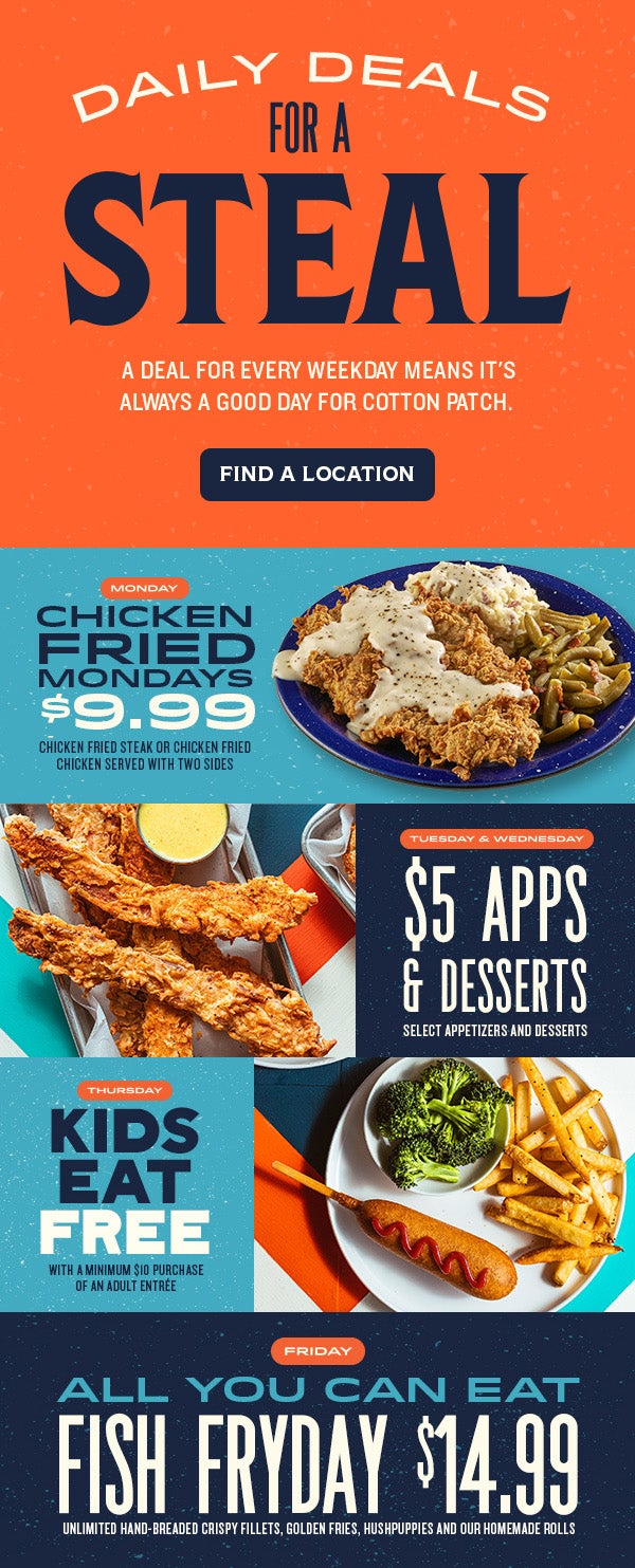 Good For Your Taste Buds And Your Wallet Cotton Patch Cafe