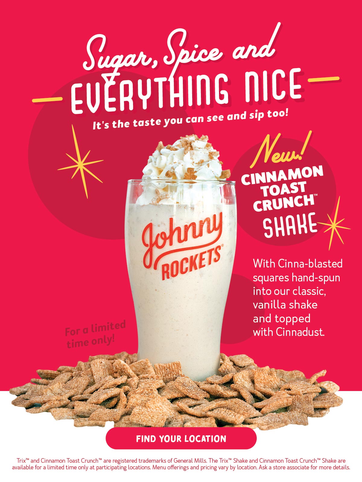 Try Our All-New Cinnamon Toast Crunch™ Shake!