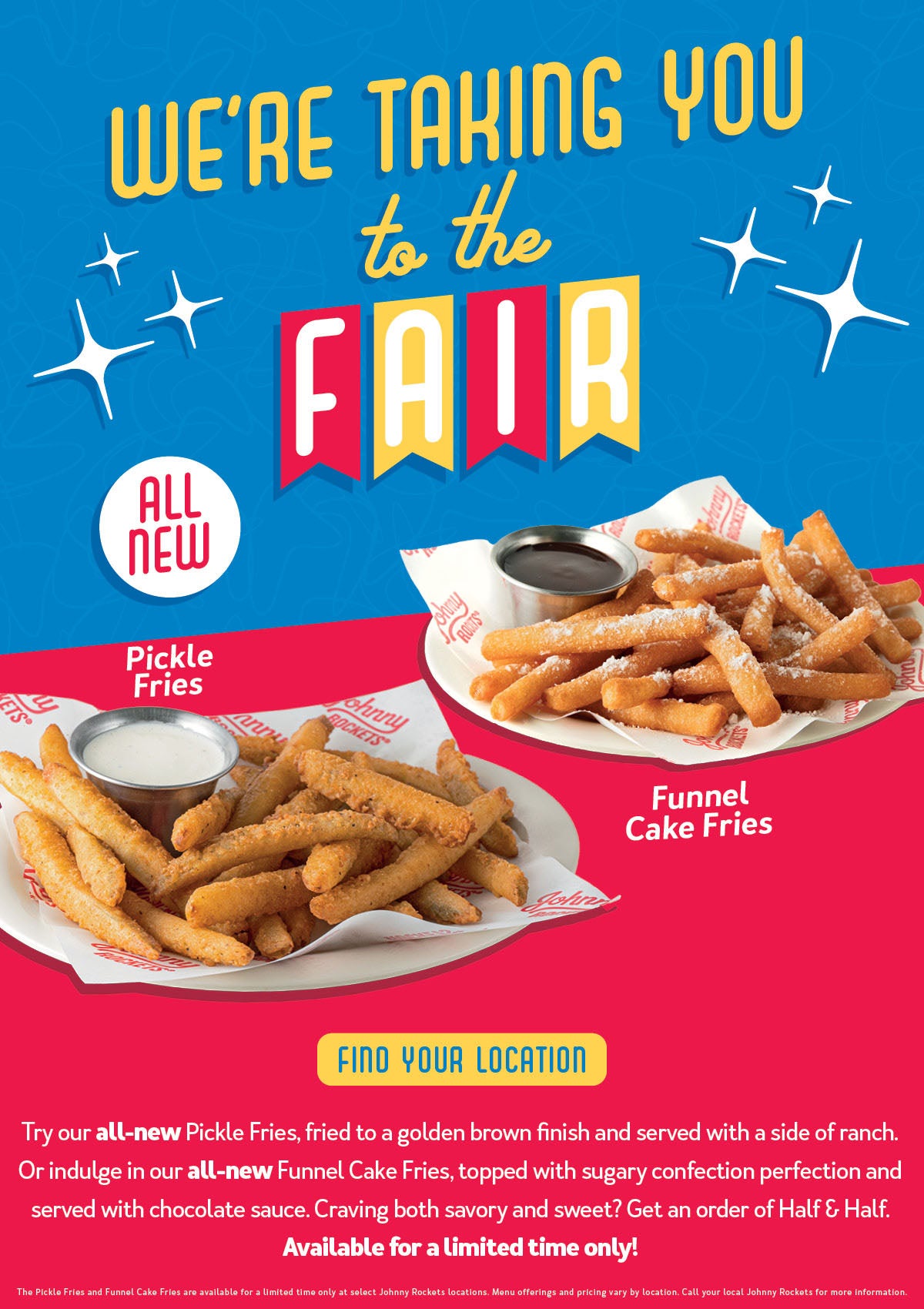 Try Our All-New Pickle Fries and Funnel Cake Fries!