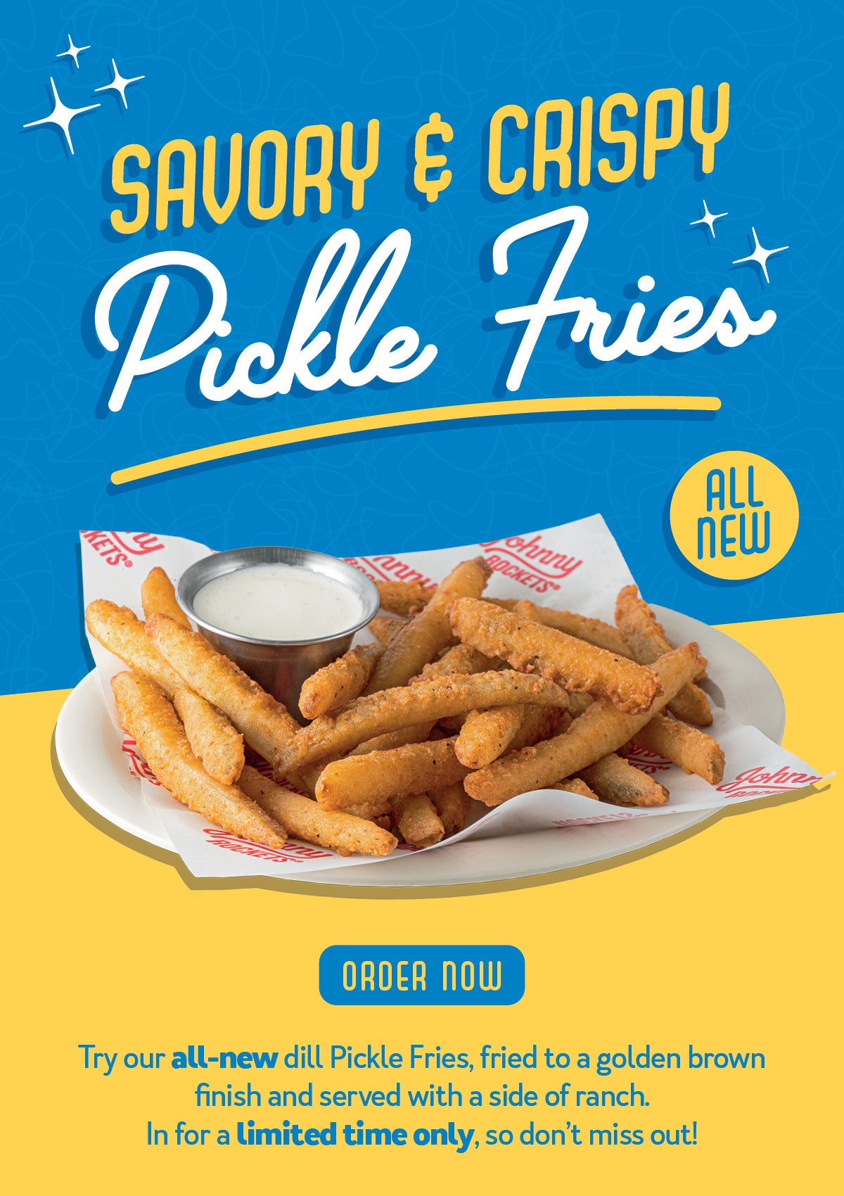 Try Our All-New Pickle Fries and Funnel Cake Fries!