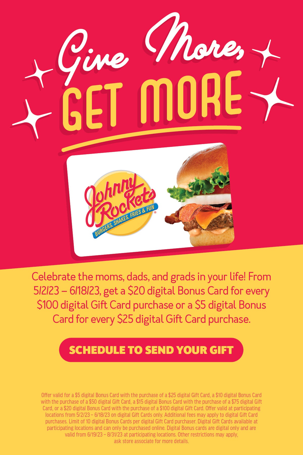 Send the Gift of Burgers, Shakes, Fries & Fun!