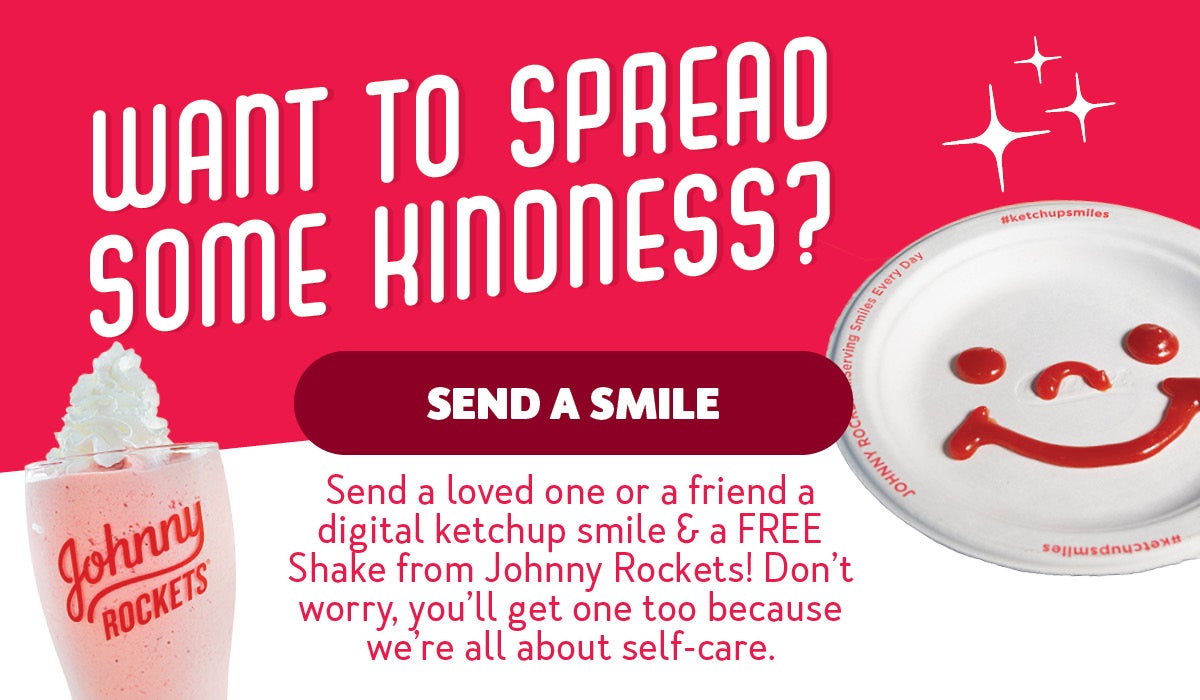 It's Mental Health Awareness Month! Send a Ketchup Smile and a Free Shake to a Friend