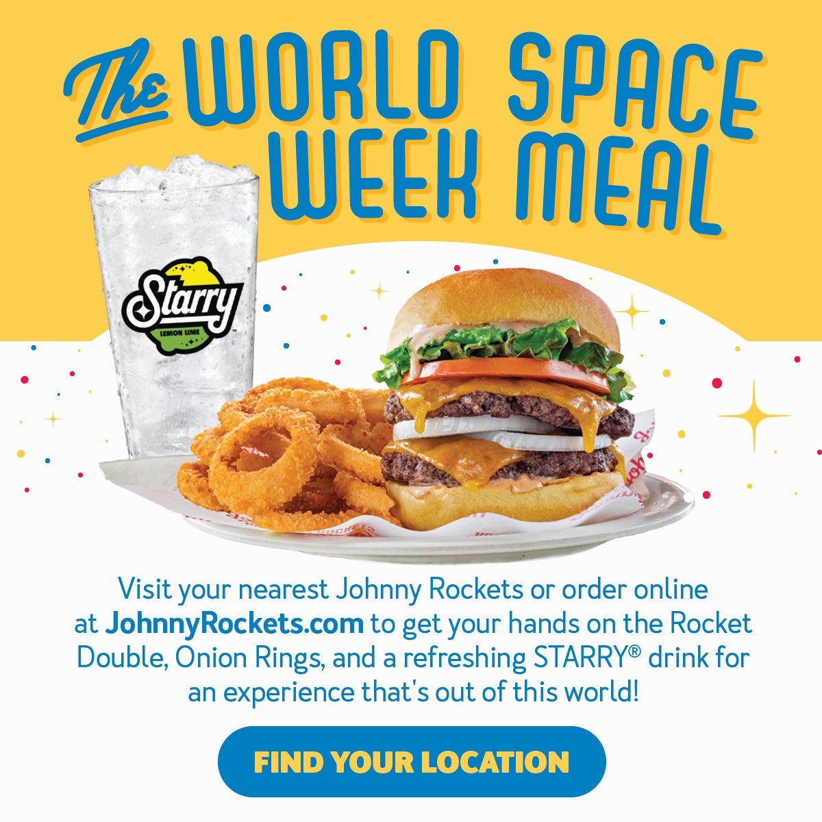Try the World Space Week Meal, available for a limited time only!