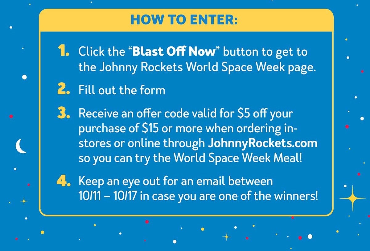 Celebrate World Space Week with us and enter our sweepstakes for a chance to win!