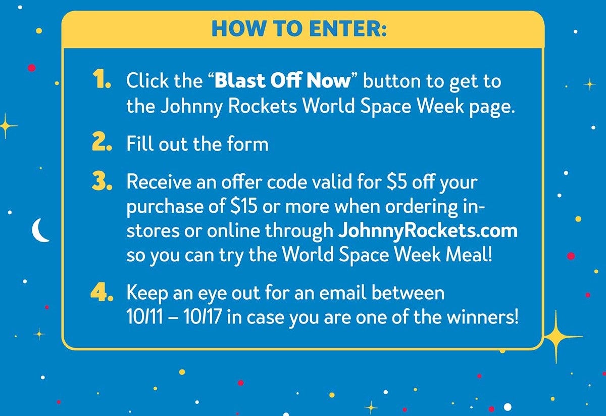 Celebrate World Space Week with us and enter our sweepstakes for a chance to win!