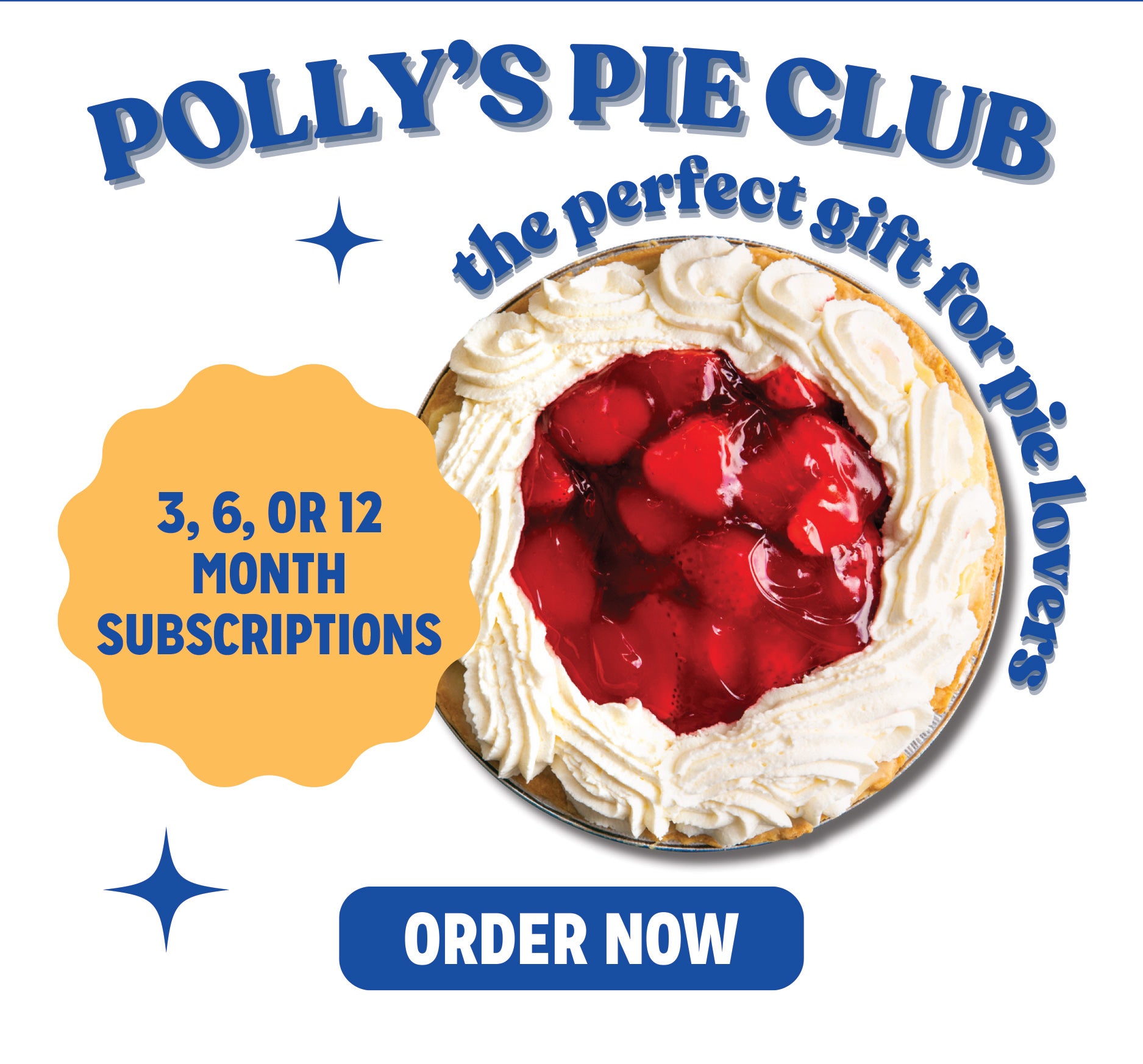 Polly's Pie Club- the perfect gift for pie lovers!